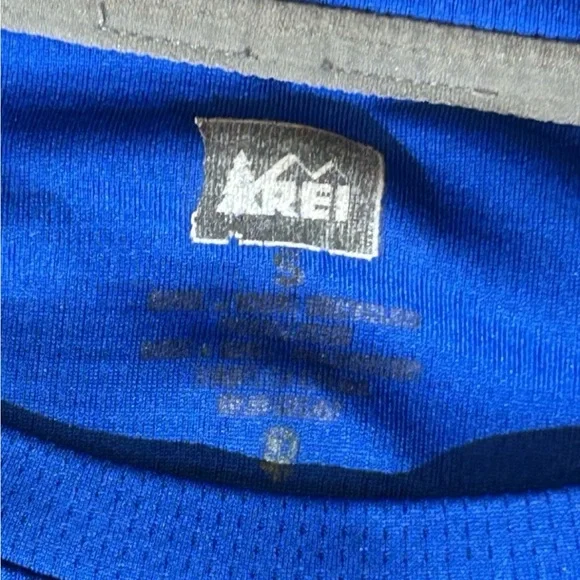 REI Mens Small Performance Base Layer Shirt Blue Gray Long Sleeve Athletic Top - Picture 13 of 13